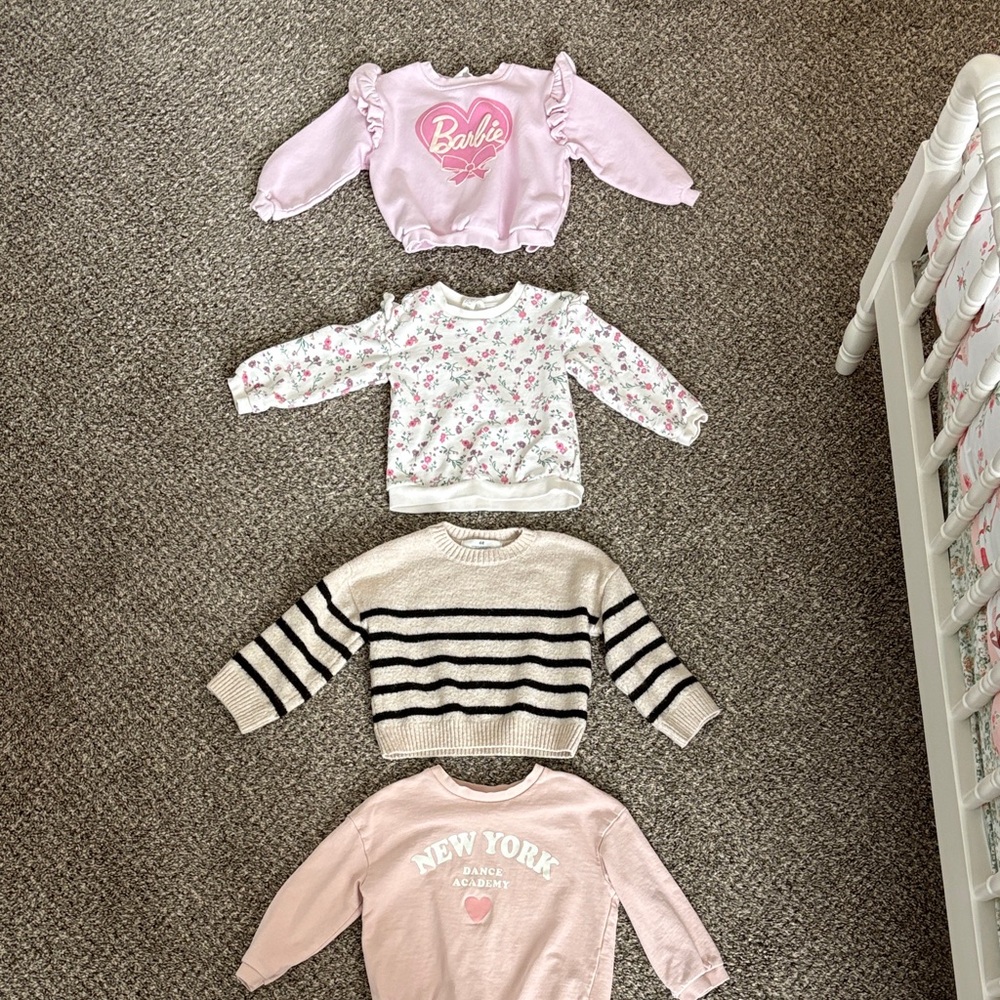 H&M Toddler Girl Sweatshirt Bundle
